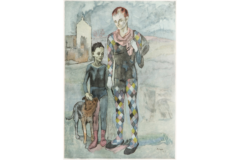 Пабло Пикассо, "Акробаты", 1922