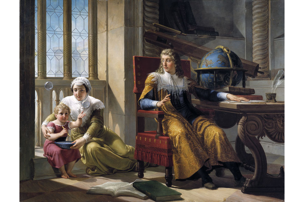 Пеладжо Палаги, "Ньютон открывает рефракцию света", масло, холст, 170x220 см