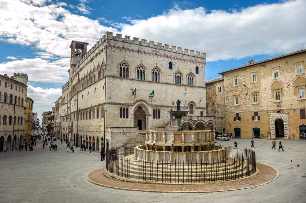 La Piazza IV Novembre, centro storico di Perugia / Foto; Shutterstock.com