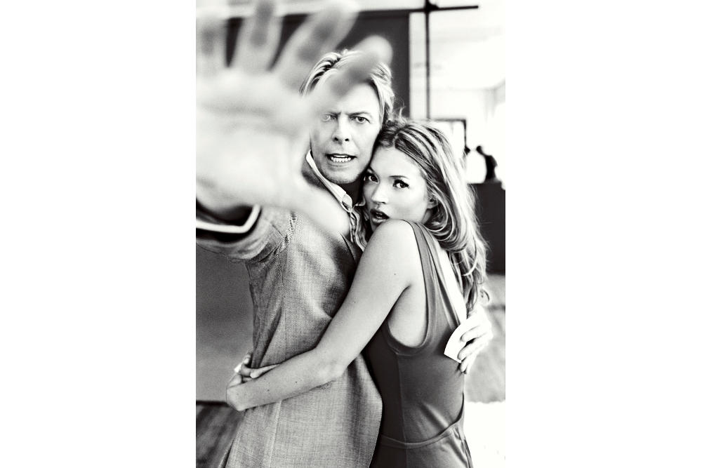 Ellen von Unwerth, Kate Moss and David Bowie, 2003